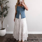 Headline Denim Top / Lt Wash