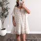 Marigold Floral Ruffle Dress