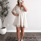 Marigold Floral Ruffle Dress