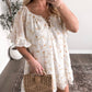 Marigold Floral Ruffle Dress