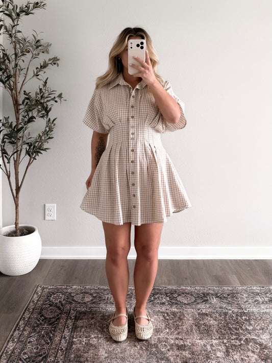 Honey Check Gingham Dress