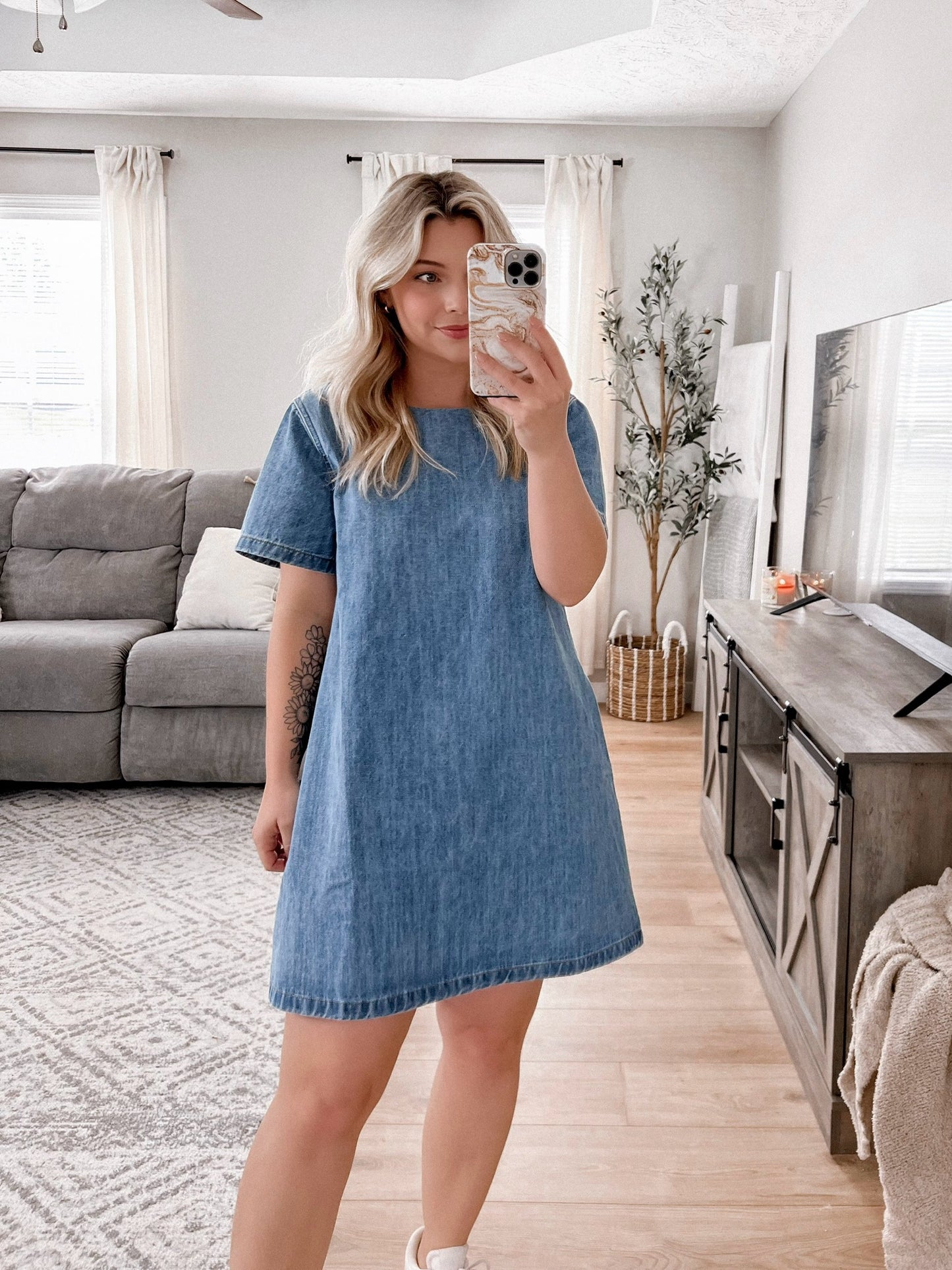 Southern Denim T-shirt Dress Final Sale