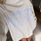 "Mother" Oversized Mockneck / Blue Stripe