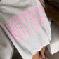"Mother" Oversized Mockneck / Pink Stripe
