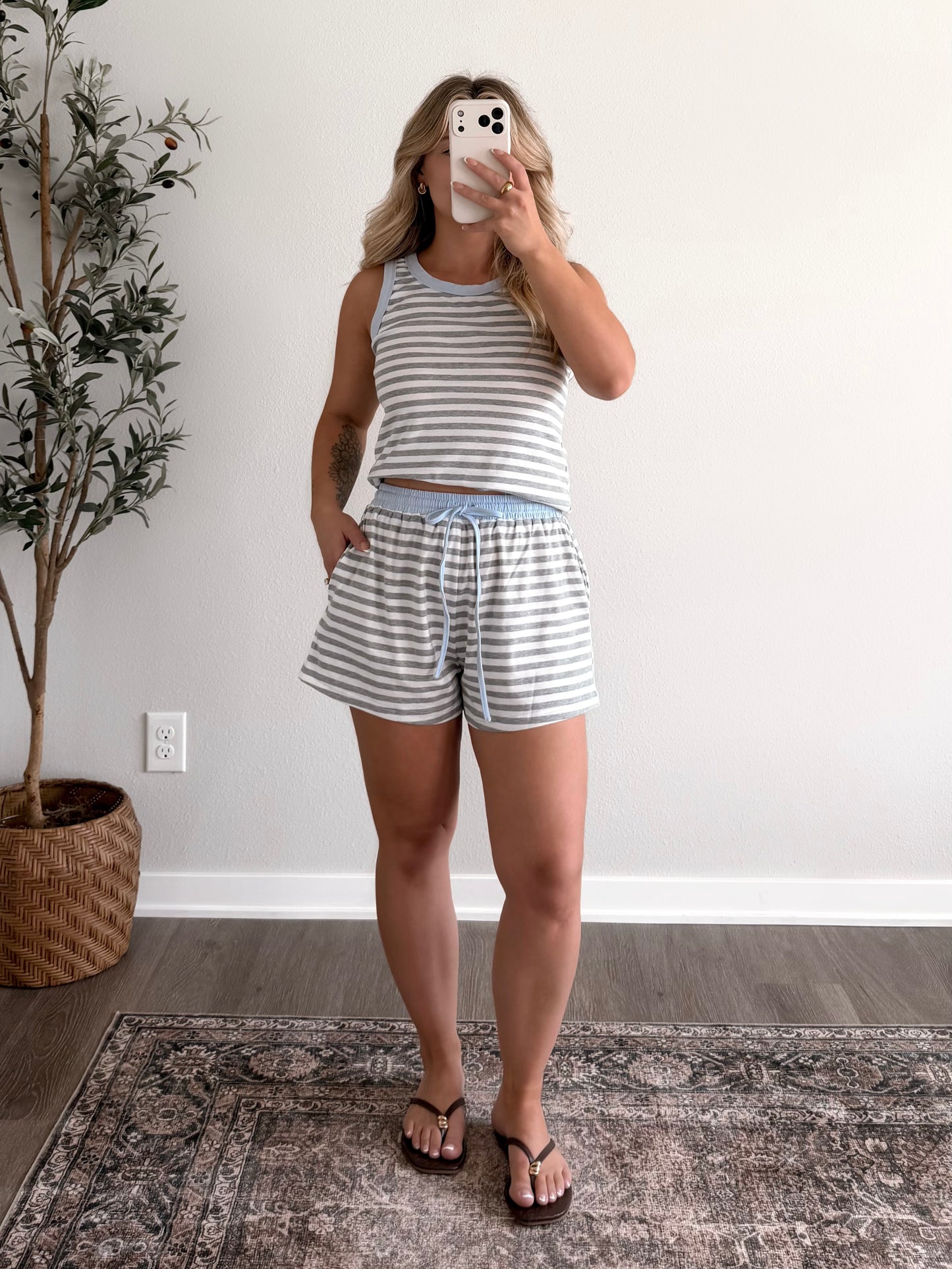 Downtime Striped Lounge Set