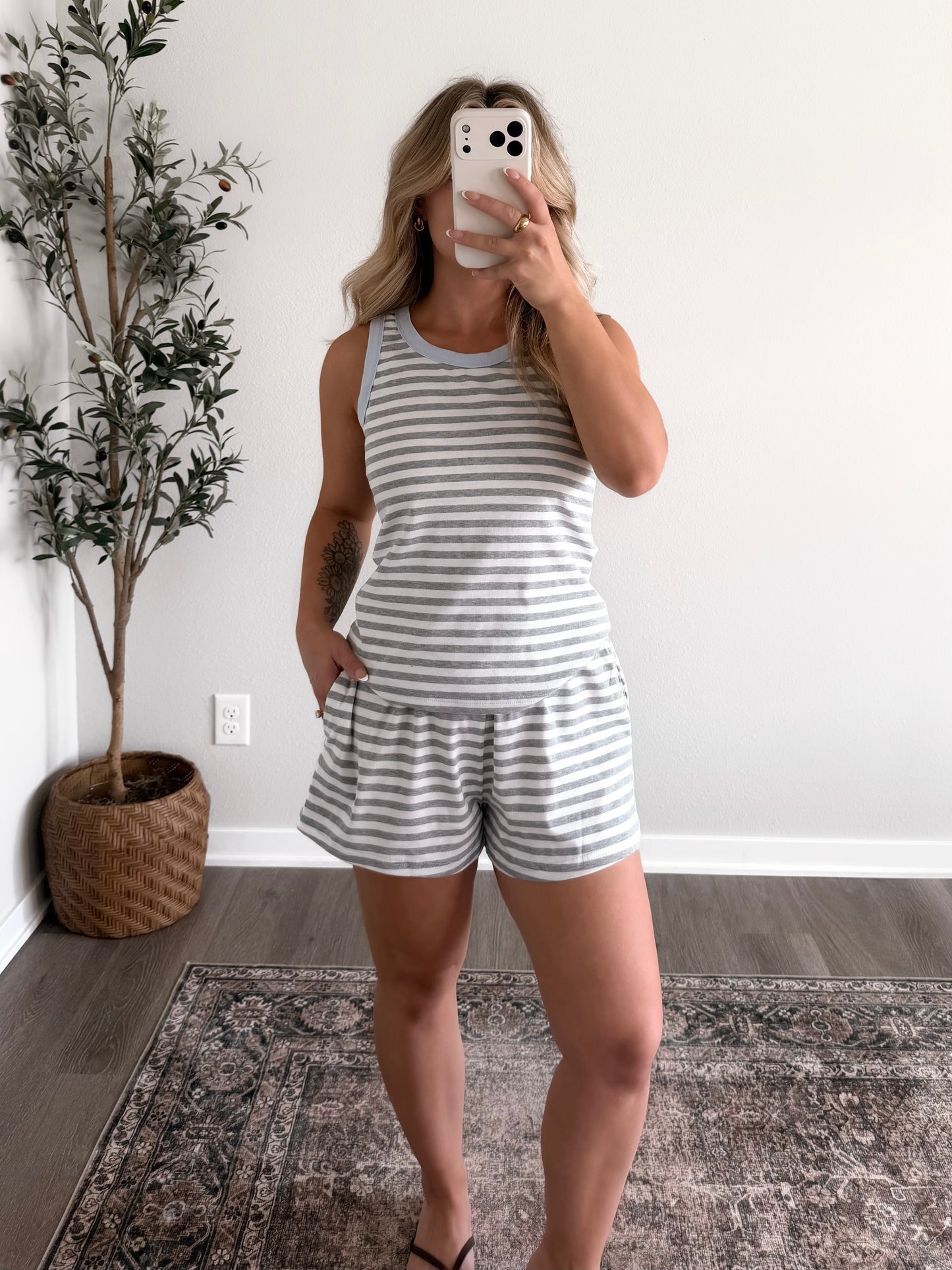 Downtime Striped Lounge Set