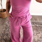 On Repeat Striped Set / Pink-Green