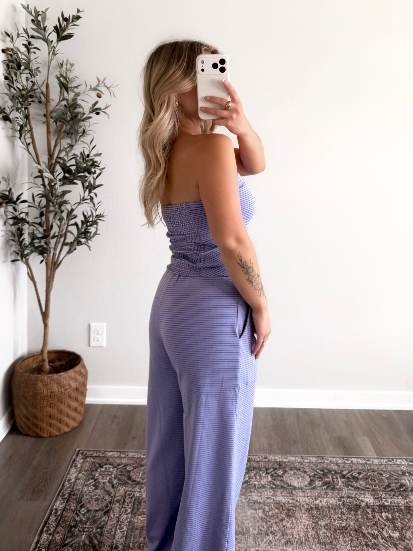 On Repeat Striped Set / Lavender-Blue