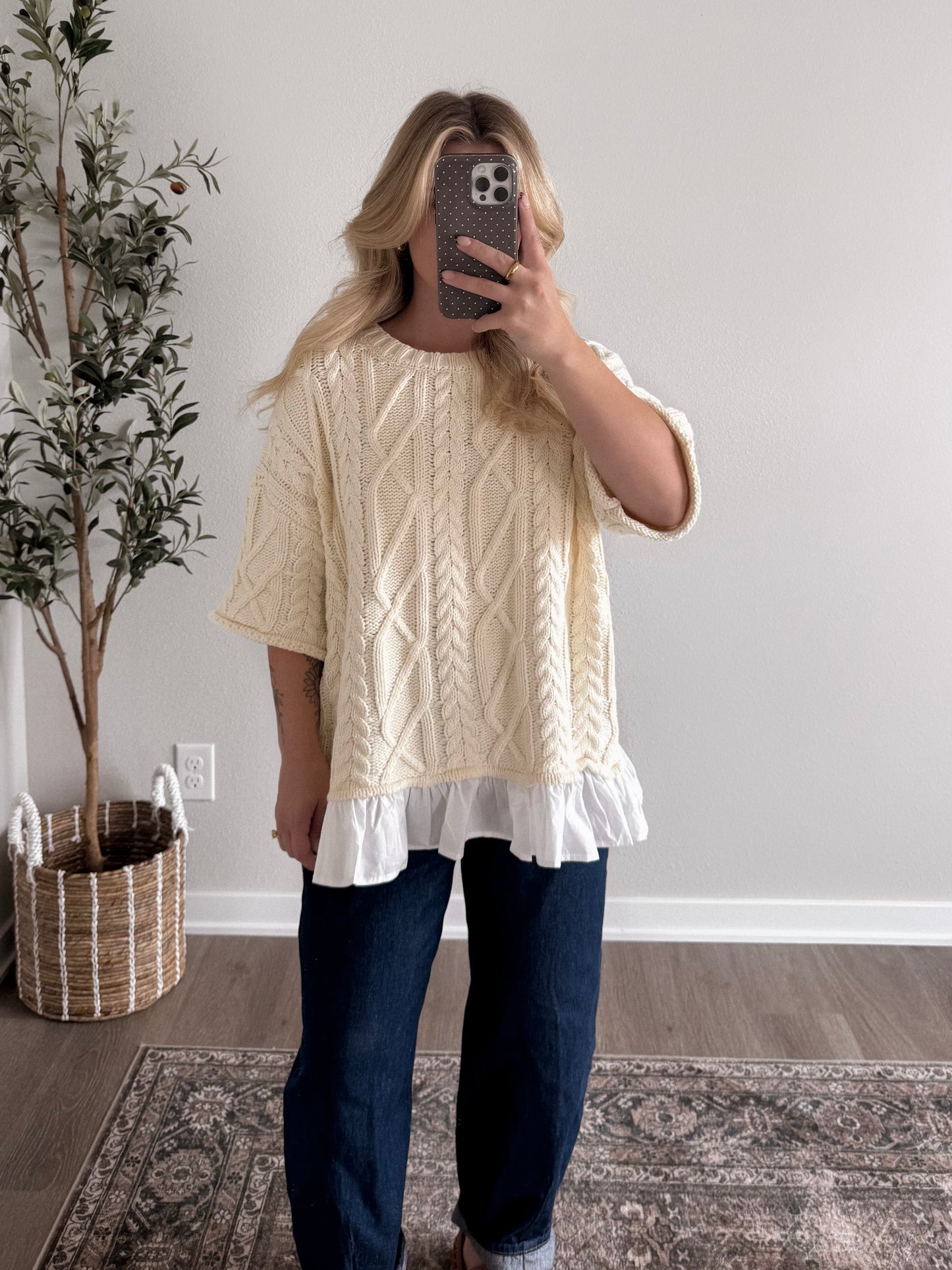 Linden Cable Knit Sweater