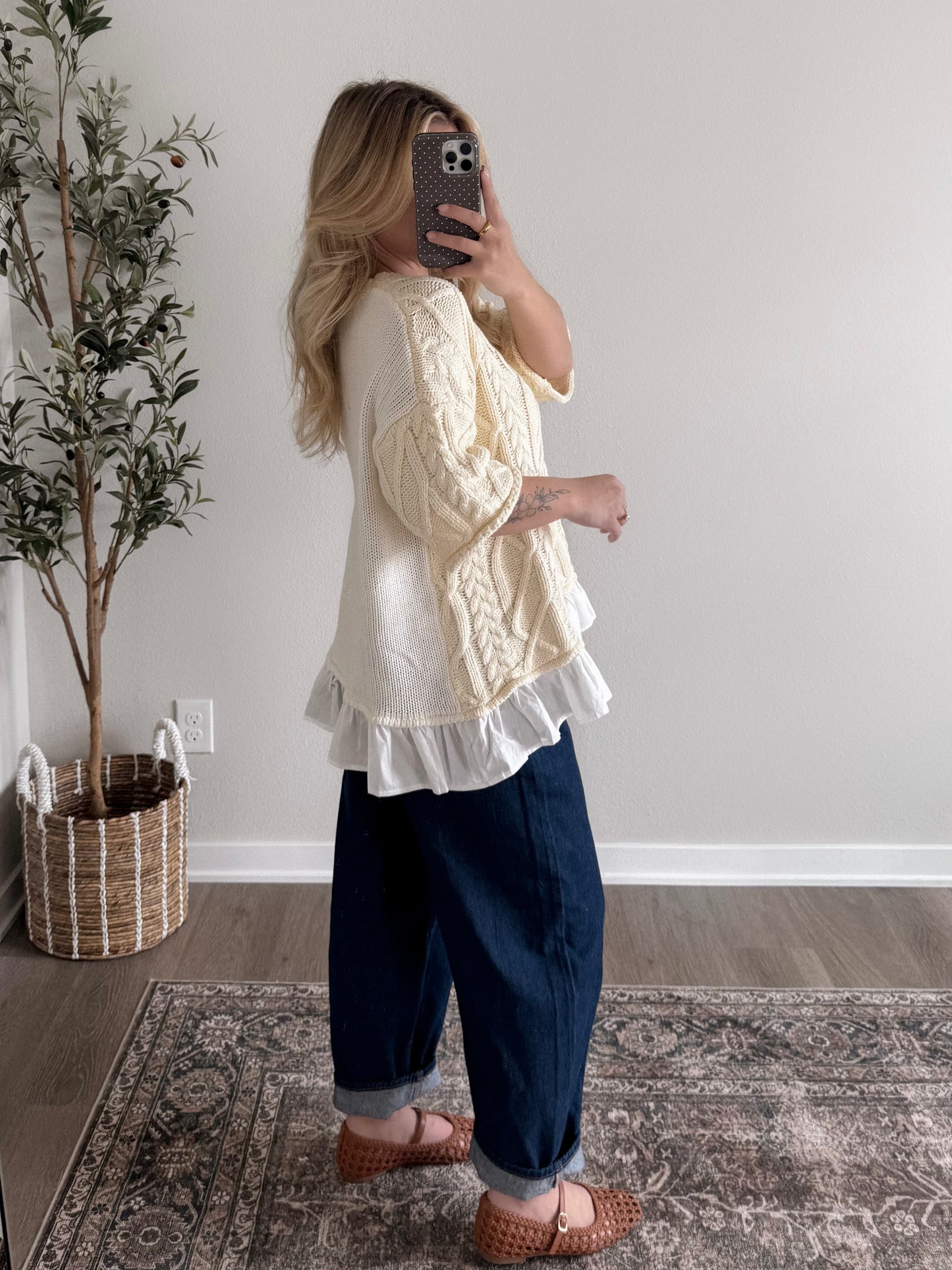 Linden Cable Knit Sweater
