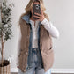 Daily Wear Denim Layered Puffer Vest / Mocha (Restocking Soon)