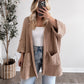Buttercream Chenille Knit Cardigan / Latte