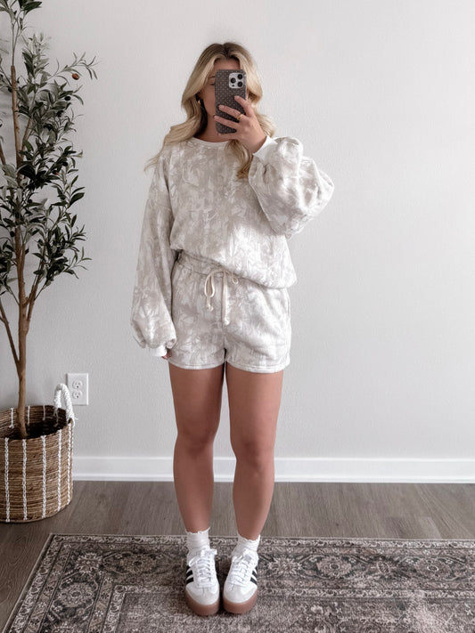 Cozy Camo Sweatshirt Set