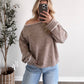 Morning Brew Boat Neck Sweater