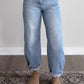 Harlow High Rise Barrel Jean / Light Wash