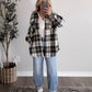 Beau Oversized Plaid Shacket / Olive
