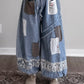 Fraye Boho Patchwork Denim Jogger