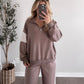 Leisure Lane Scuba Pant Set / Mocha