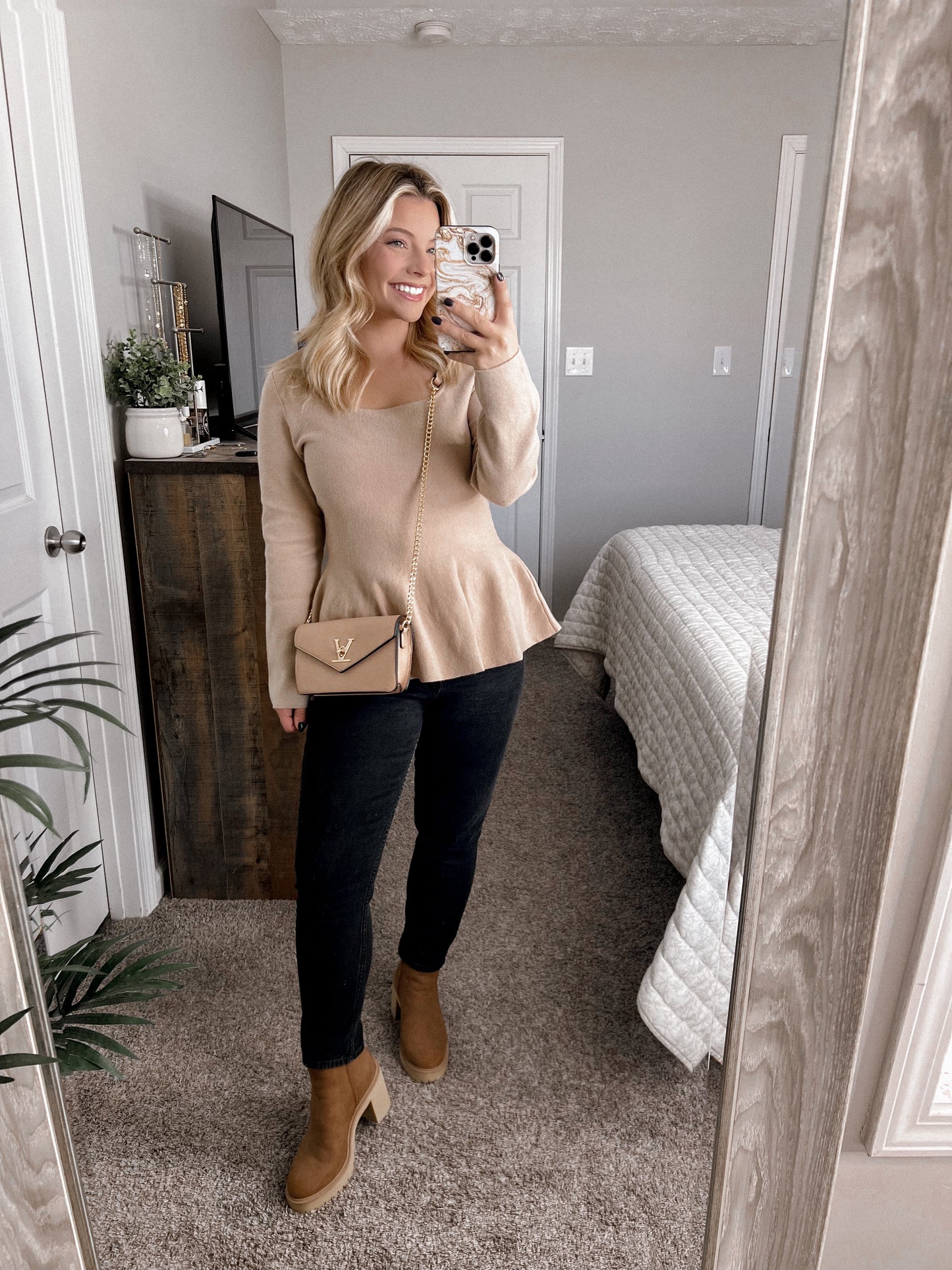 Blessed Season Peplum Sweater Final Sale