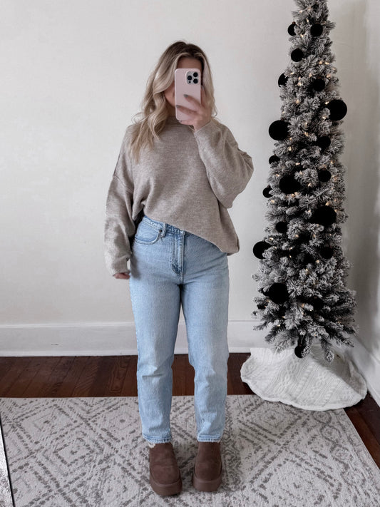 Sugar Cookie Oversized Sweater / Oatmeal