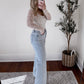 Rae High Waisted Wide Leg Straight Denim