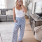 Floral Skies Wide Leg Pants