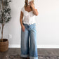 Monti Button Down Top / White