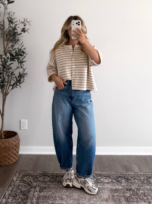 Honey Knit Striped Cardigan