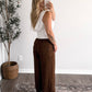 Mocha Moments Dotted Lace Pant