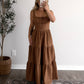 Ashford Gingham Midi Dress / Maple