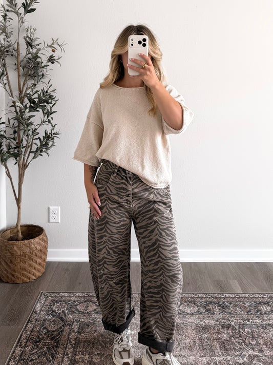Crisp Knit Sweater / Oat