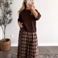 Crisp Knit Sweater / Brown