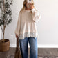 Cabin Morning Waffle Knit Top
