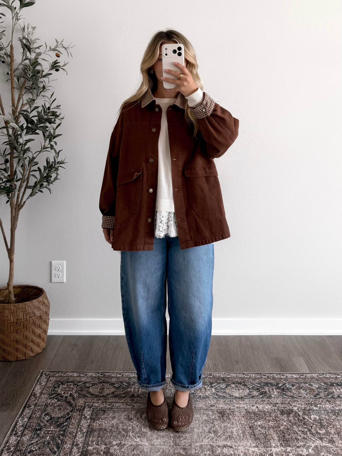 Cabin Morning Waffle Knit Top