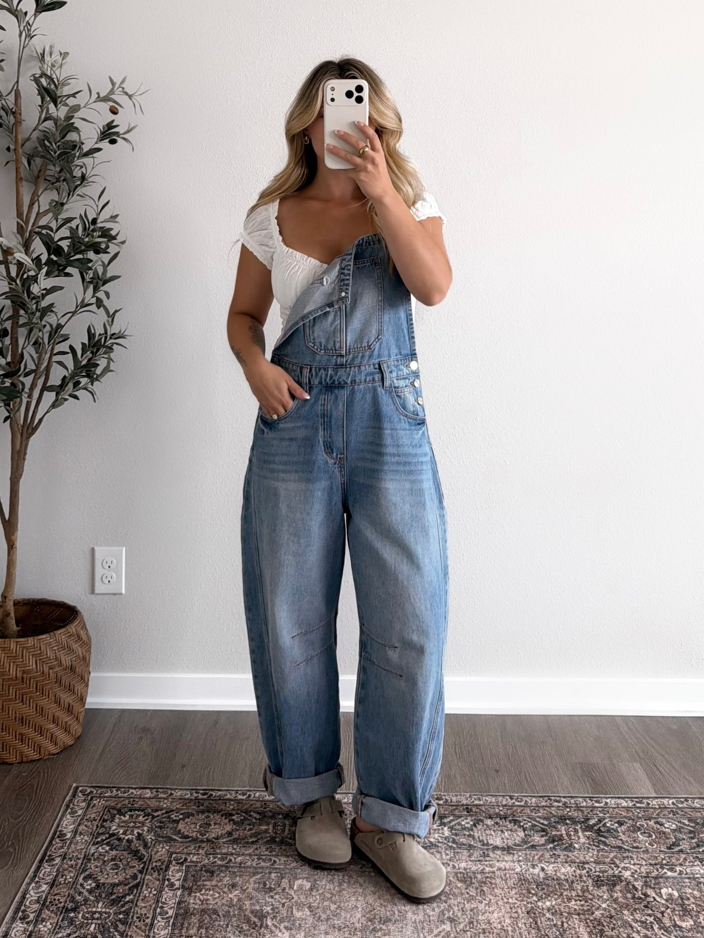 Outlook Barrel Denim Overalls (Restocking Early September)
