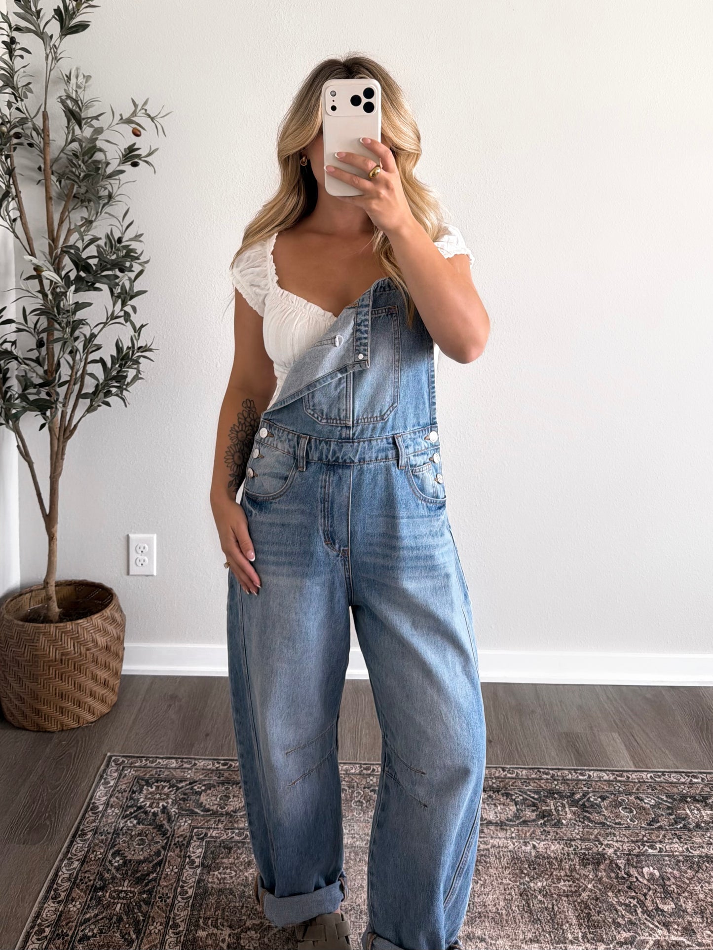 Outlook Barrel Denim Overalls (Restocking Early September)