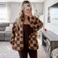 Teddy Checkered Fleece Jacket