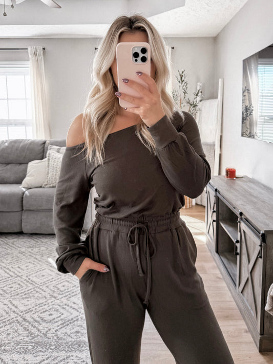 Lounge Off The Shoulder Jumpsuit