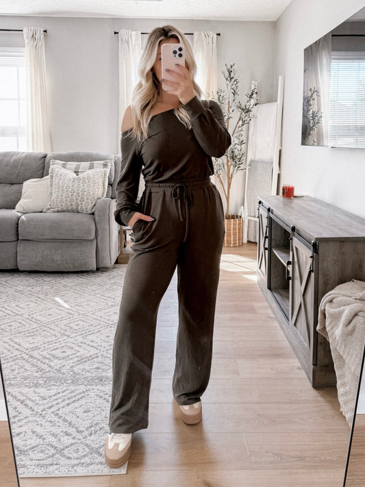 Lounge Off The Shoulder Jumpsuit