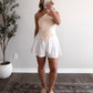Medallion Crochet Halter Top / Butter