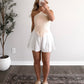 Élan White Linen Shorts