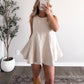 Short Story Denim Set / Cream