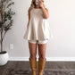 Short Story Denim Set / Cream