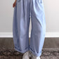 Reset & Repeat Lounge Barrel Pant / Sky
