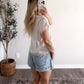 Penny Lace Linen Top / Solid Oat
