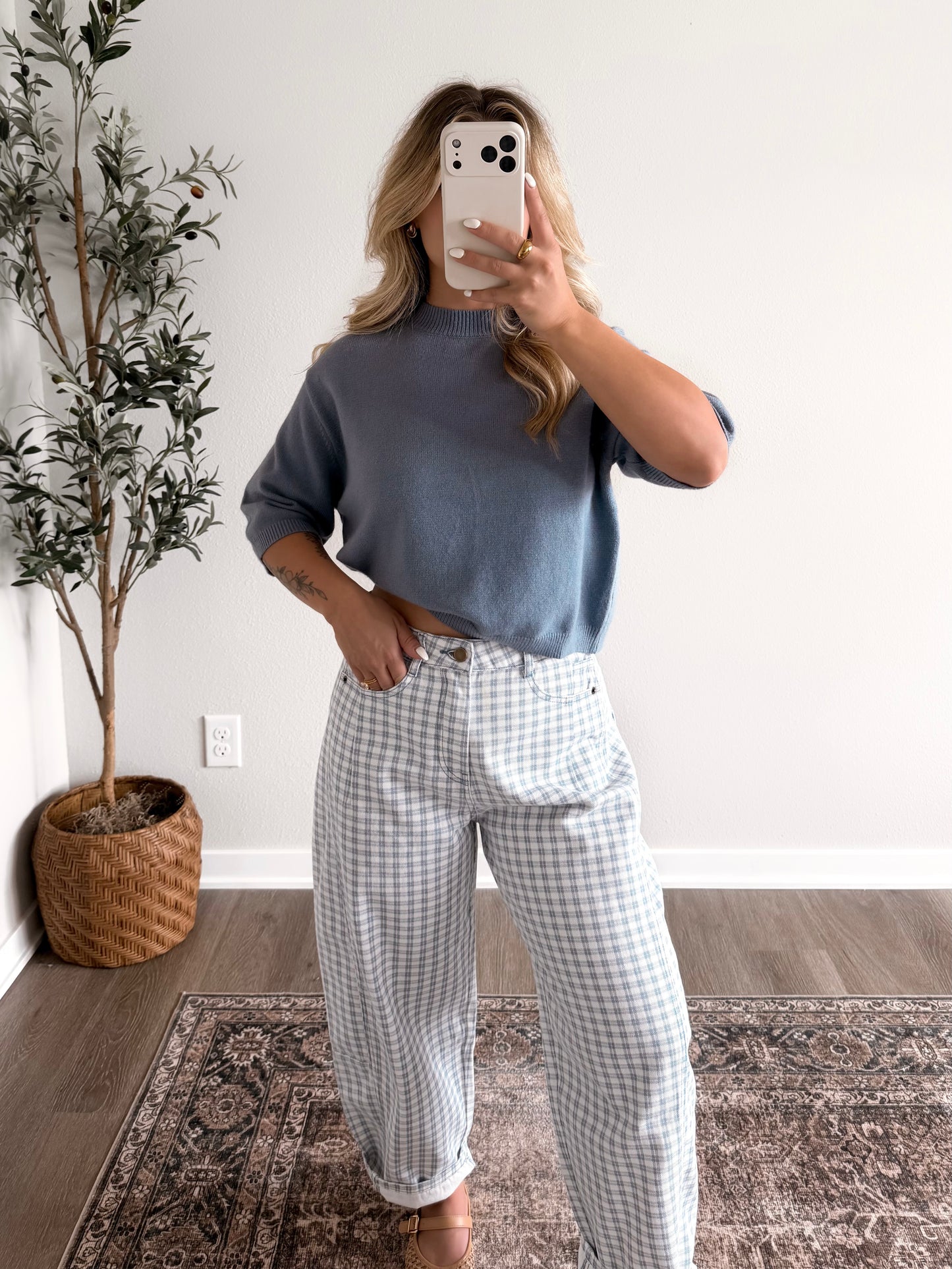Indie Blue Knit Sweater (Restocking 6.08)