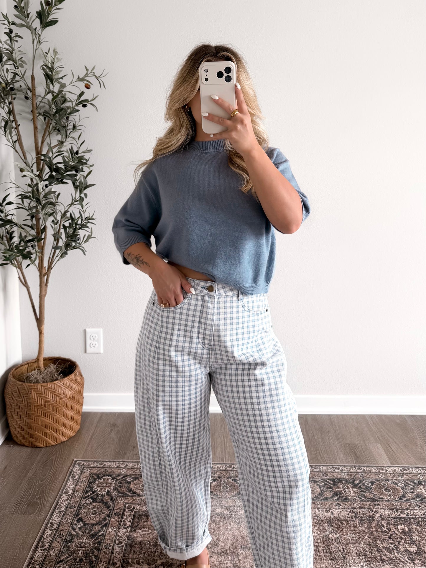 Indie Blue Knit Sweater (Restocking 6.08)