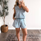 Small Town Denim Short Set