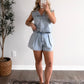 Small Town Denim Short Set