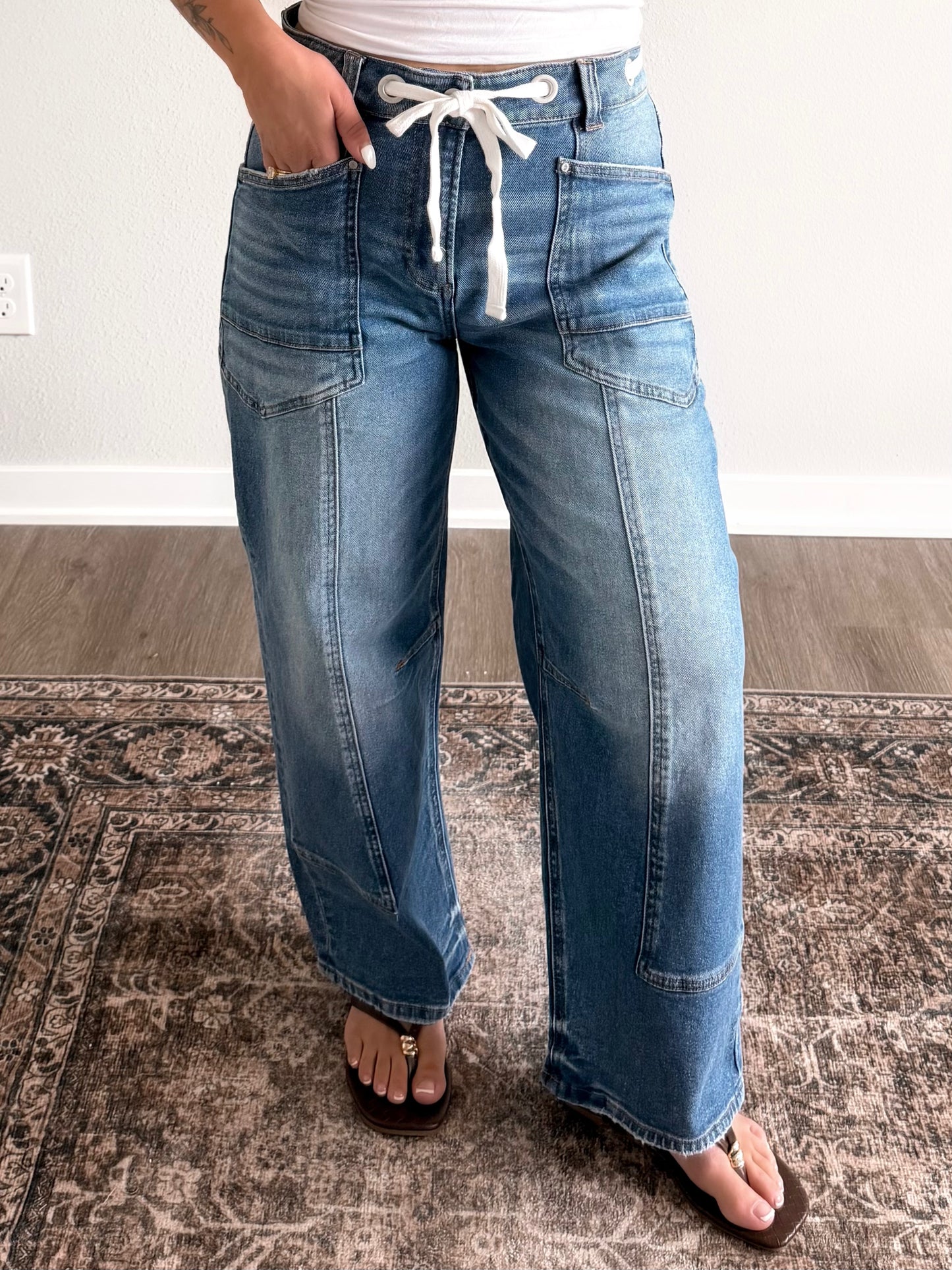 Miller High Rise Barrel Jean